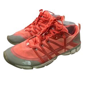 The North Face Women's Orange Litewave Ampere Cradle Running Shoes Size 8.5